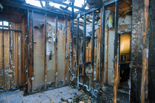 Professional Soot Cleanup technician working in Wellington, TX